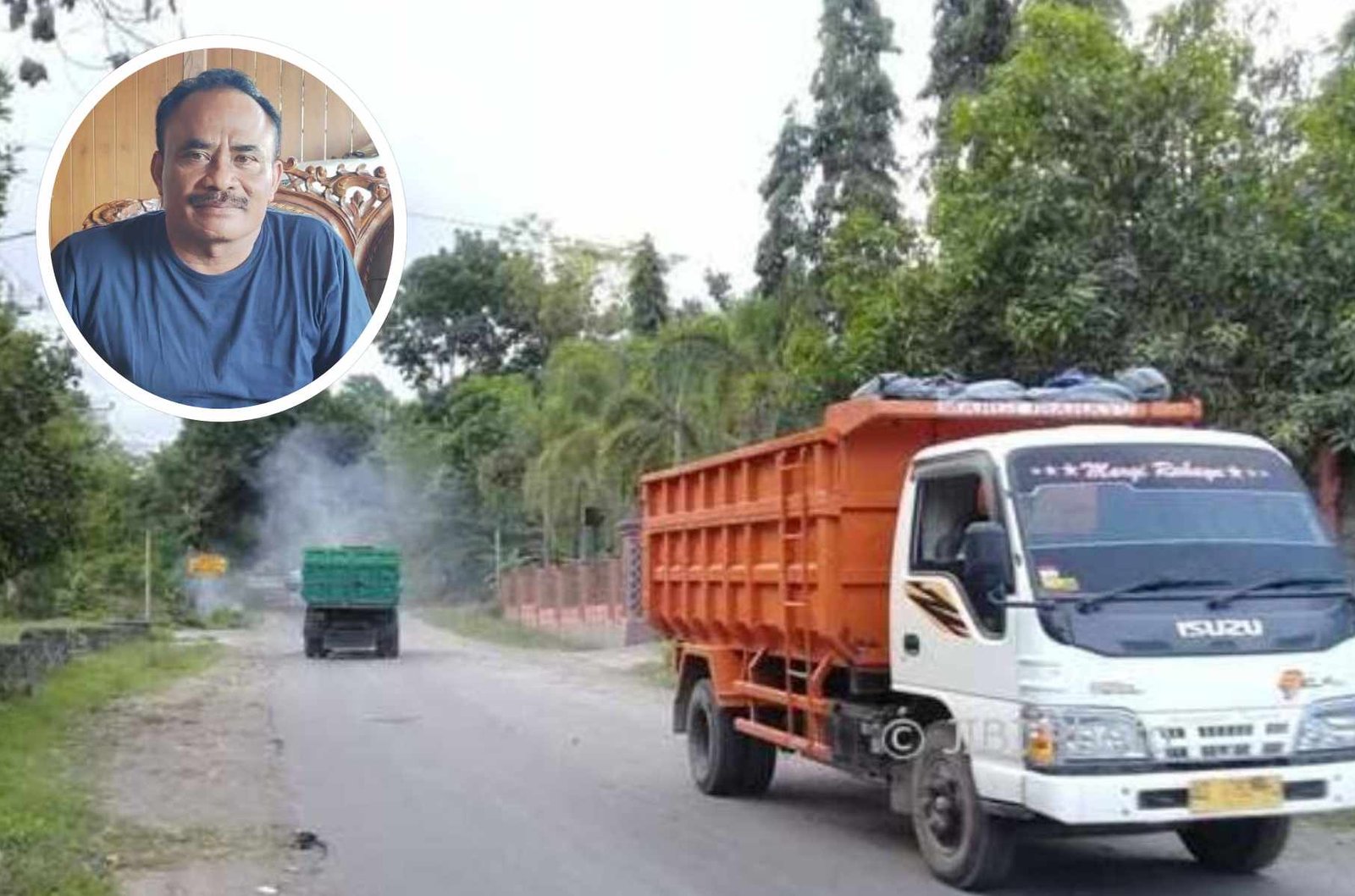 Foto : Ilustrasi truk bermuatan material tambang (Sumber : infoseputarpati.com/ Anang SY)