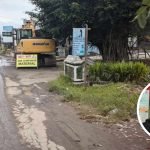 Foto : sejumlah Alat berat yang disiapkan untuk perbaikan jalan Gabus-Tambakromo turut Dukuh Paras Desa Tanjunganom (Sumber : infoseputarpati.com/ Anang SY)