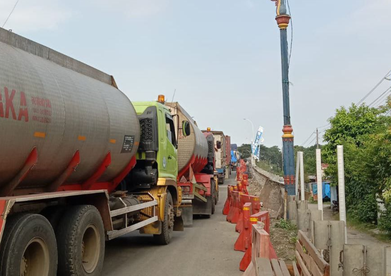 Jembatan Juwana Dibuka, Jalan Pantura Terpantau Masih Macet