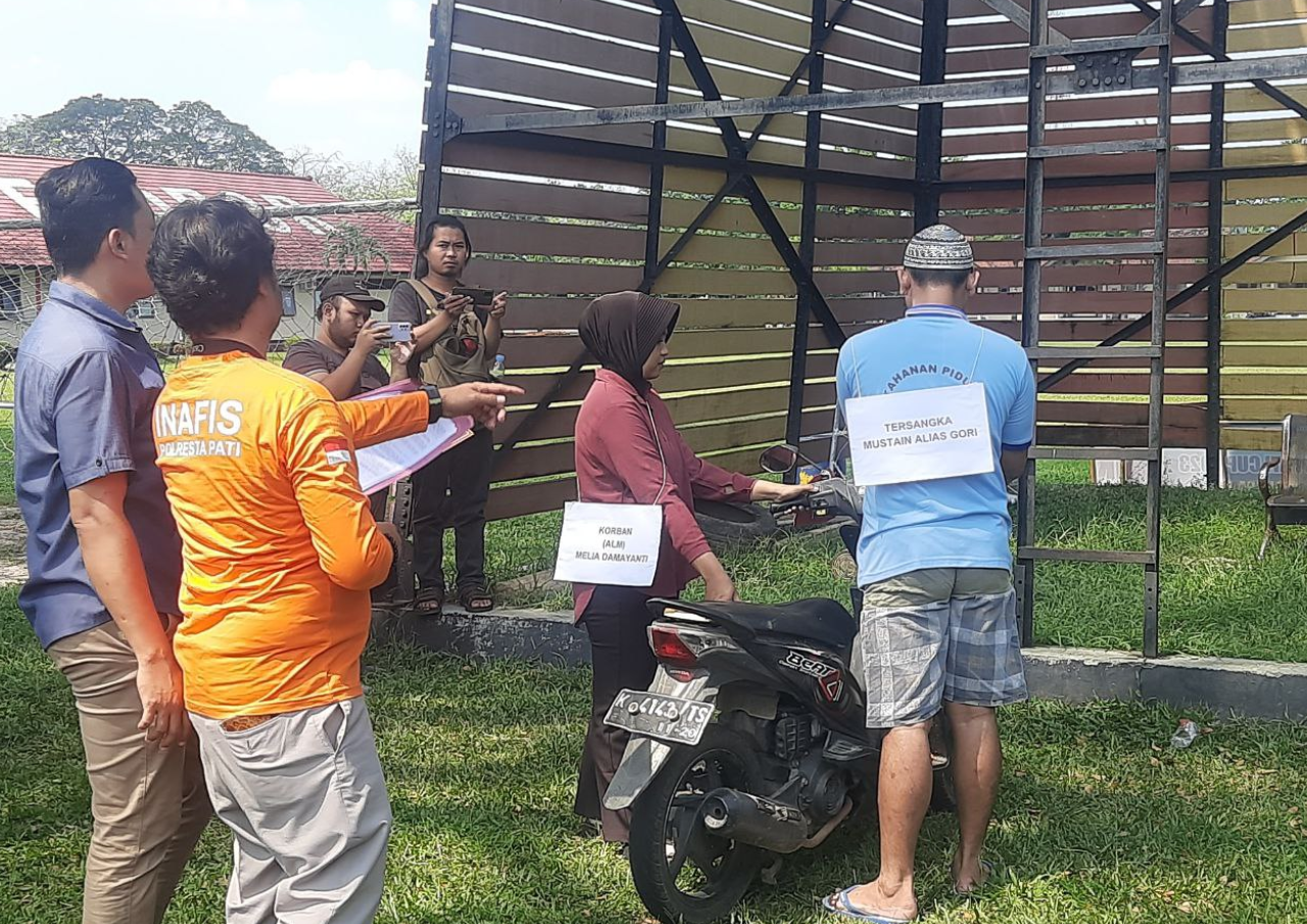 Pembunuhan Istri di Margoyoso, Polresta Pati Gelar Rekonstruksi