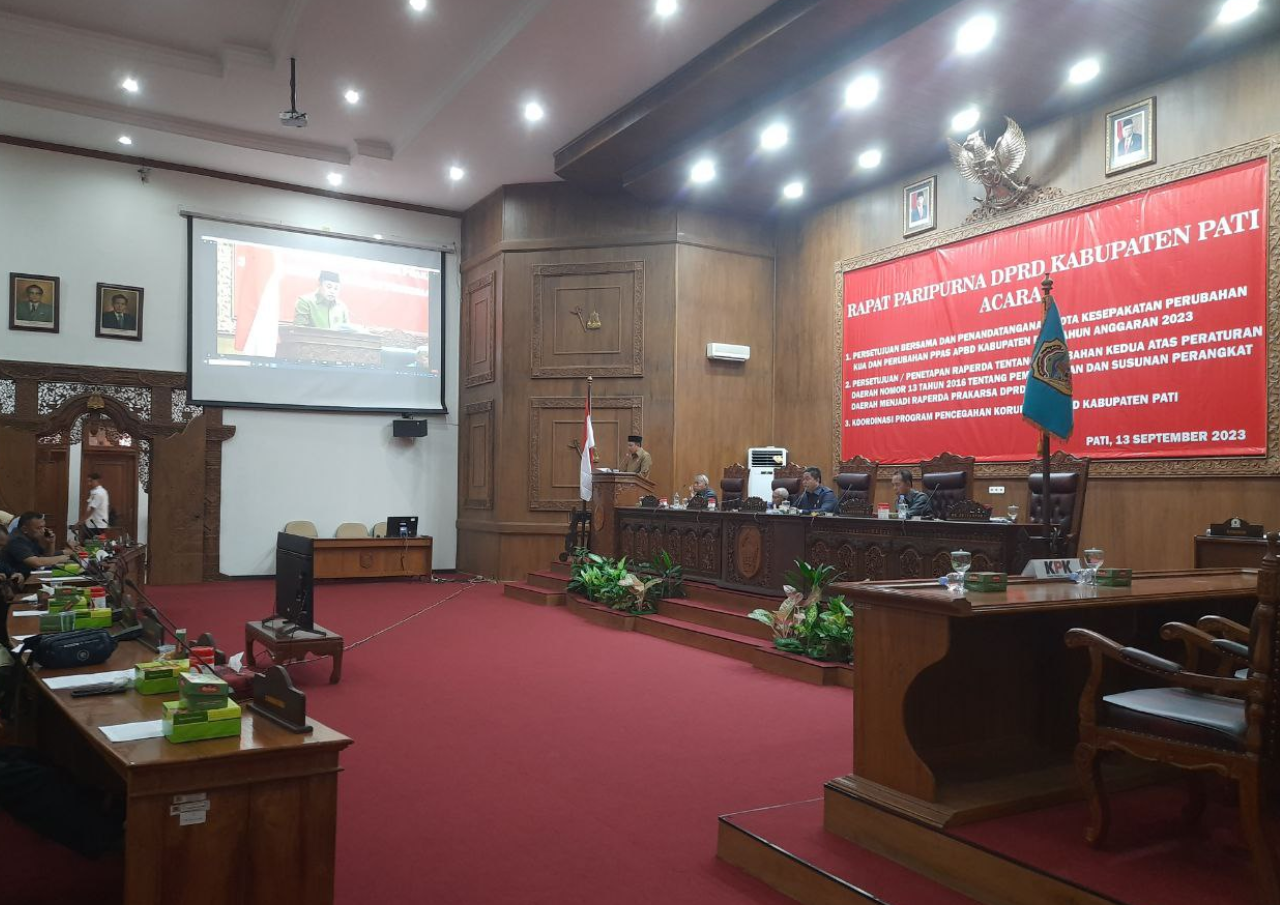 DPRD Pati Gelar Rapat Paripurna Bahas 3 Agenda