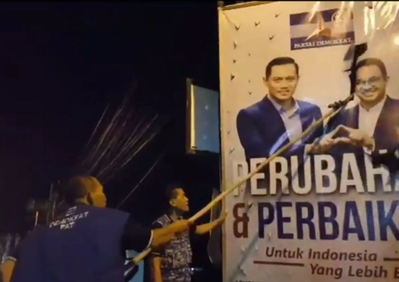Demokrat Merasa Dikhianati, Poster Anies Baswedan Bersanding dengan AHY di Pati Dirusak