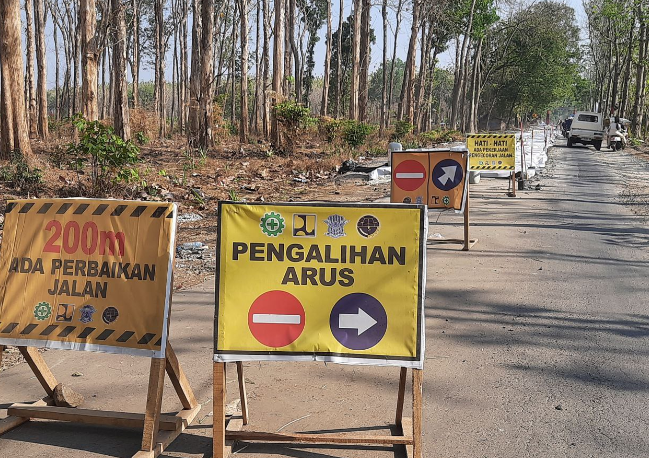 Akhirnya! Jalan Tlogowungu-Lahar Diperbaiki