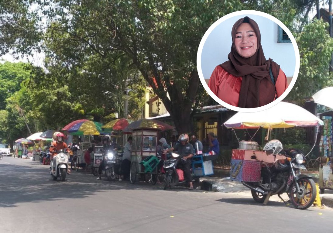 Foto: Ilustrasi PKL yang jualan di zona merah (Sumber: Infoseputarpati/putri)