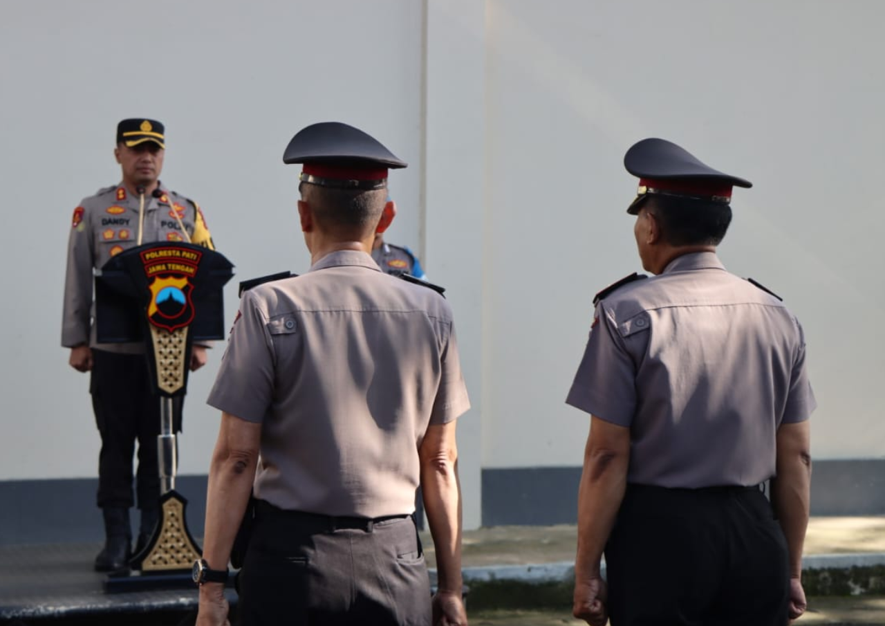 Bentuk Penghargaan terkait Dedikasi, Personel Polresta Pati Naik Satu Tingkat Lebih Tinggi