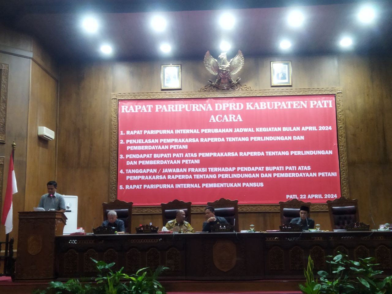 Foto : Pembahasan Raperda Perlindungan Petani, DPRD Pati, 22 April 2024. (Sumber. infoseputarpati.com)