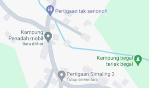 Foto : Tangkap Layar di Google Maps. (Sumber. Mitrapost.com/Google Maps).