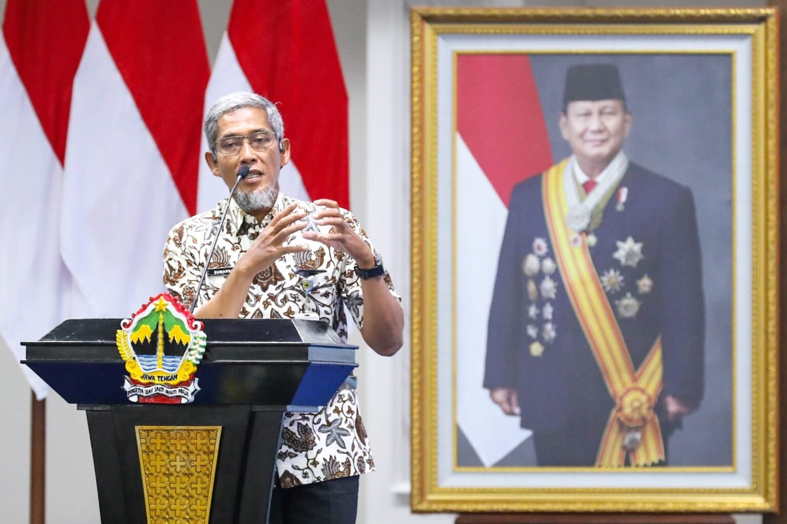 Sekretaris Daerah (Sekda) Provinsi Jawa Tengah, Sumarno /jatengprov