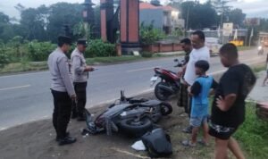 Dua Sepeda Motor Terlibat Kecelakaan di Tulungagung /polres tulungagung