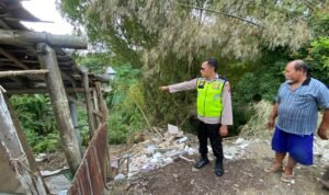 Cuaca Ekstrem Picu Tanah Amblas di Blora, Rumah Warga Rusak/Polres Blora