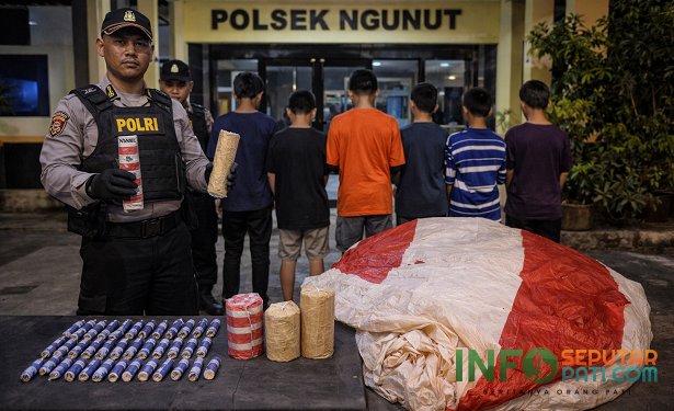 Lima Anak di Tulungagung Diamankan Atas Kepemilikan Bahan Peledak dan Balon Udara/polres Tulungagung