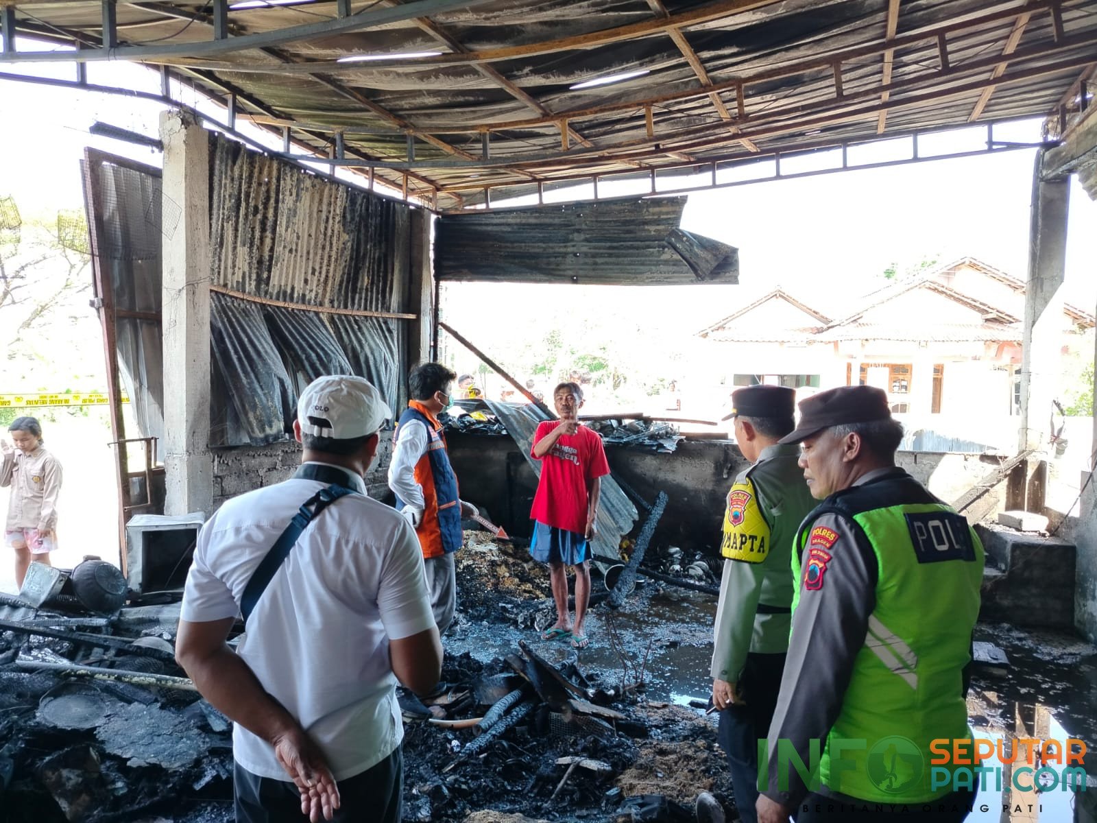 Rebus Daging Ditinggal Tidur, Dapur Rumah di Sragen Kebakaran/humas polri