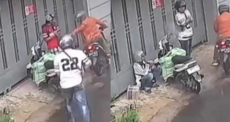 Viral Kurir Paket di Bandung Jadi Sasaran Begal Saat Berteduh/instagram