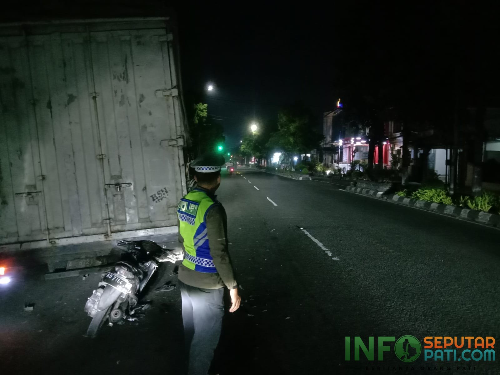 Motor Tabrak Truk yang Alami Pecah Ban di Klaten/humas Polres Klaten