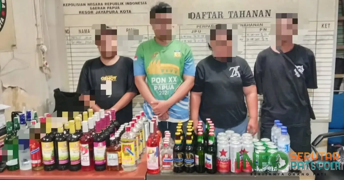 Empat Penjual Miras Ilegal di Jayapura Ditangkap - Info Seputar Pati