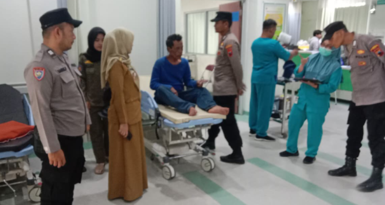 Pria Diduga ODGJ Ngamuk Sambil Bawa Sajam di Parenggan Pati/humas polresta pati