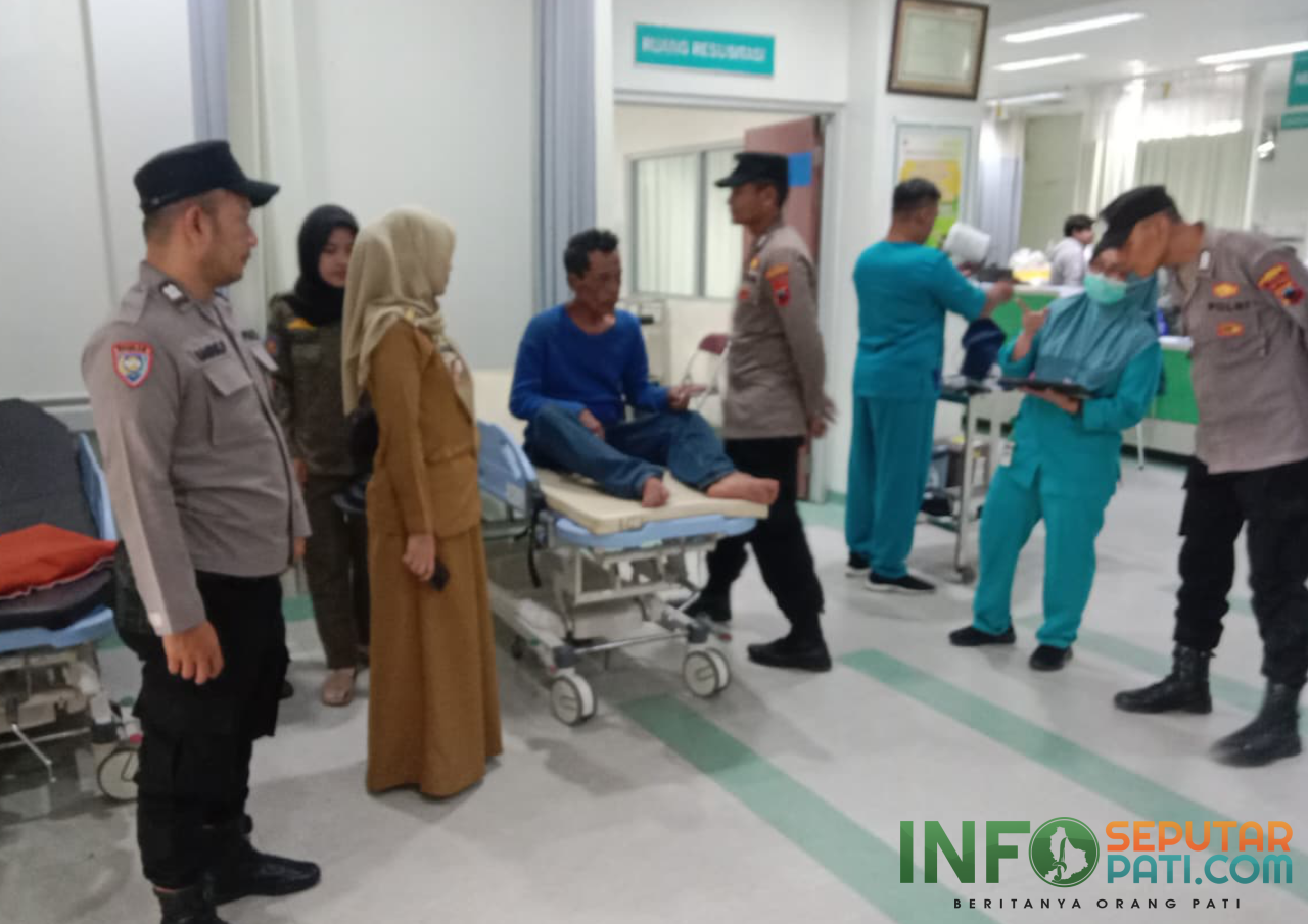 Pria Diduga ODGJ Ngamuk Sambil Bawa Sajam di Parenggan Pati/humas polresta pati
