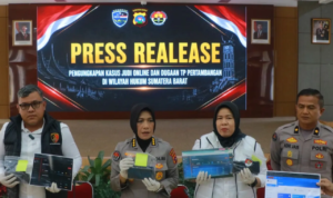 Jaringan Judol di Padang Terungkap, 21 Tersangka Diamankan/humas polri