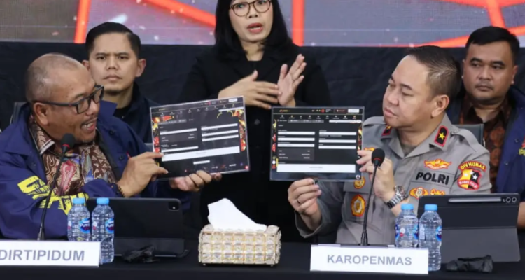 Dua Kasus Judol Jaringan Kamboja Terungkap, 23 Tersangka Diamankan /humas polri