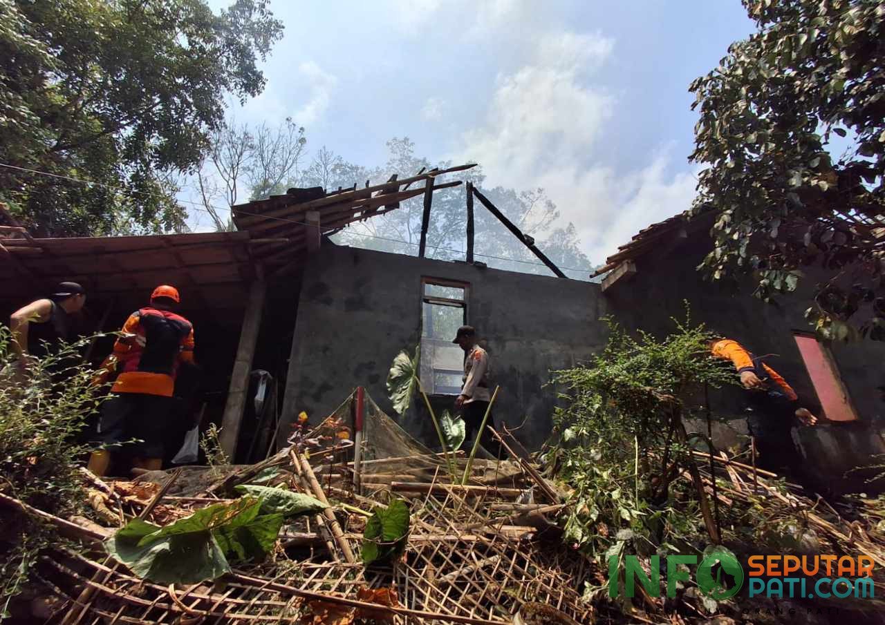 Rumah di Wonosobo Terbakar Saat Ditinggal Pergi/polres wonosobo
