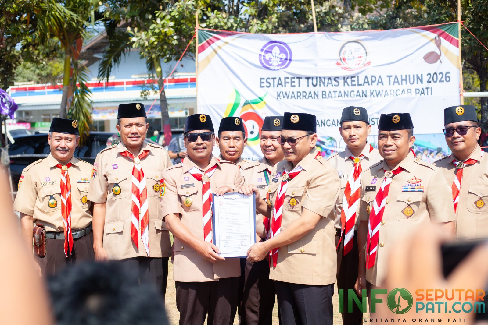 Plt Bupati Pati Terima Pataka Estafet Tunas Kelapa, Perjalanan Berlanjut di Bumi Mina Tani