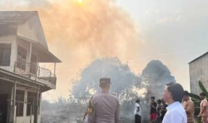 Kebakaran Hutan di Muara Enim Turut Hanguskan Rumah Warga/humas polri