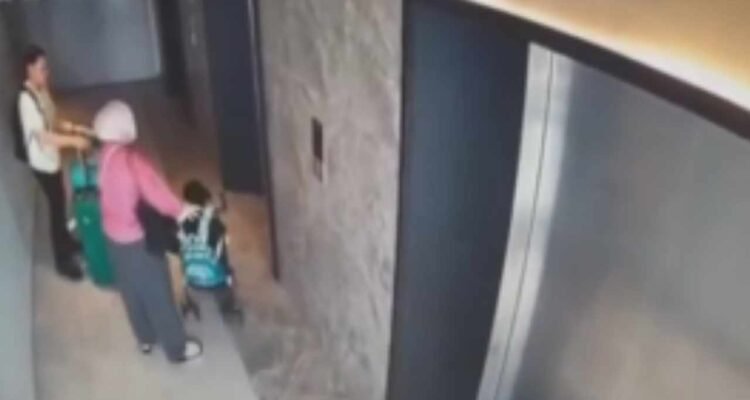 Viral Diduga WNI Siksa Anak di Lift Hotel Malaysia Gegara Rebutan Stroller/tangkap