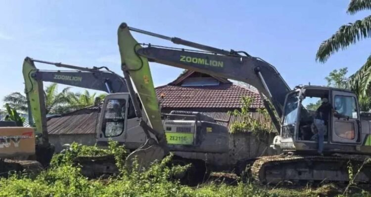 Lokasi Tambang Emas Ilegal di Nagan Raya /humas polri